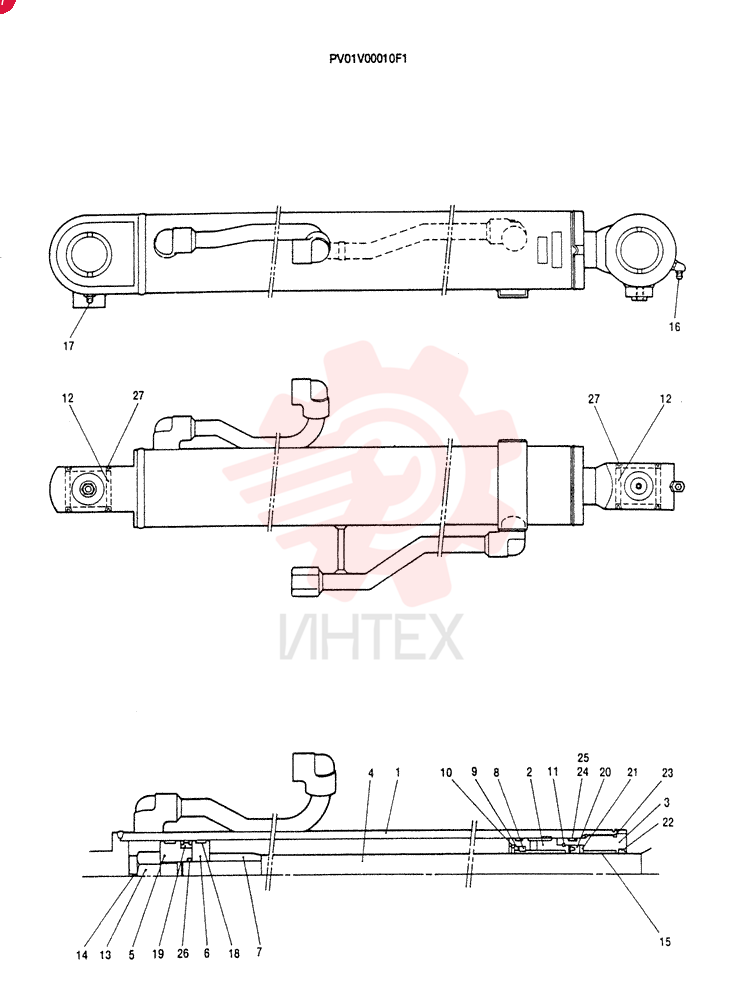 LIFT CYLINDER PV01V00010F1