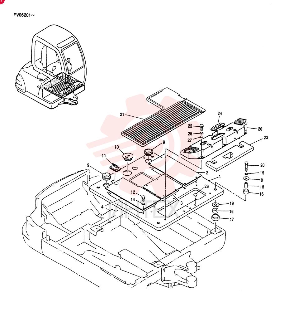 PLATE ASSY, FLOOR PV03M01034F2
