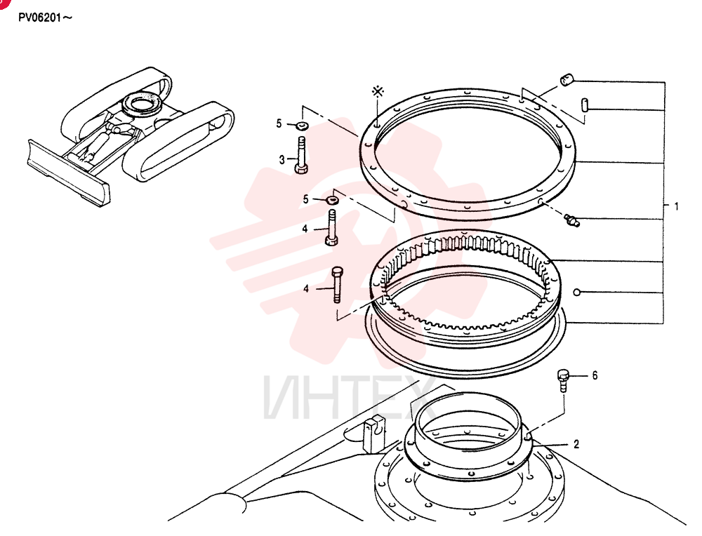 RING INSTAL,SLEWING PV40F00003P1