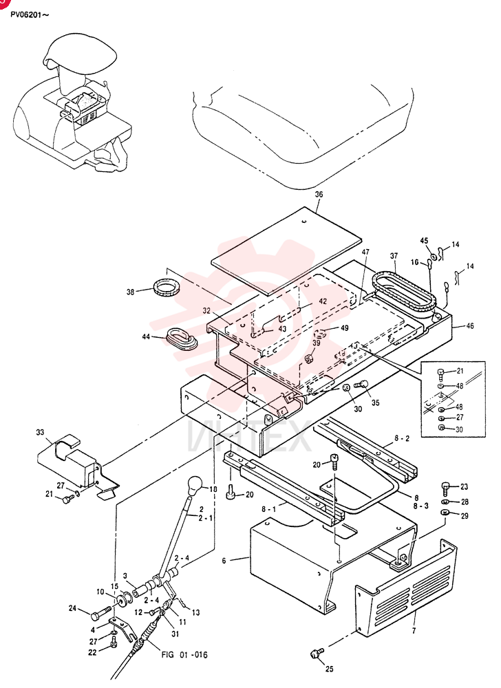 SEAT BOX ASSY PV25M00005F3