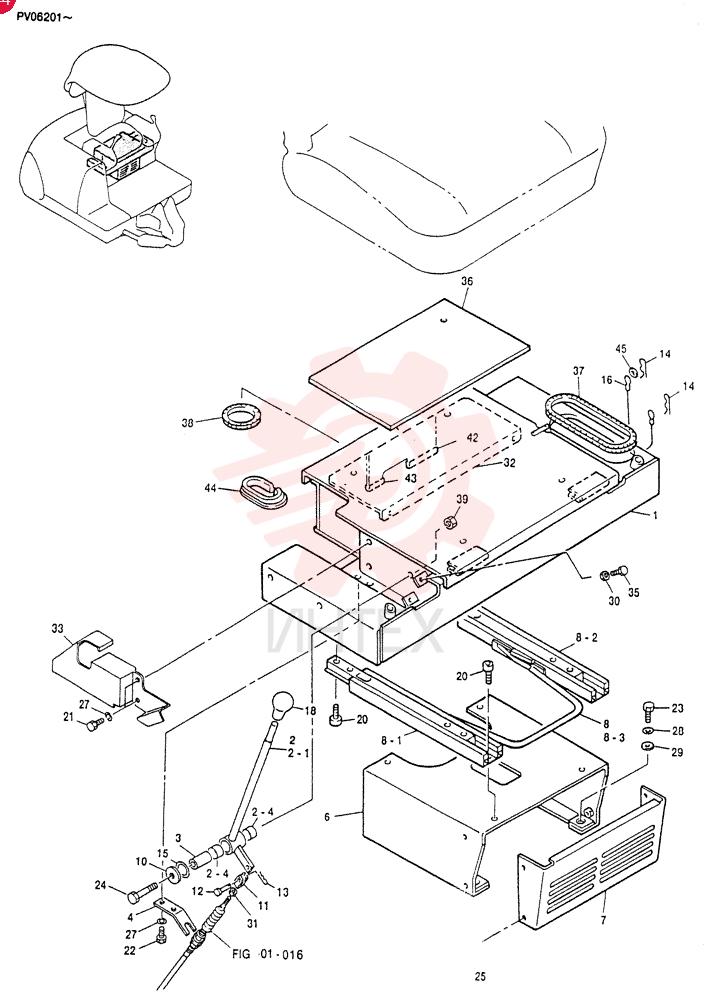 SEAT BOX ASSY PV25M00005F1