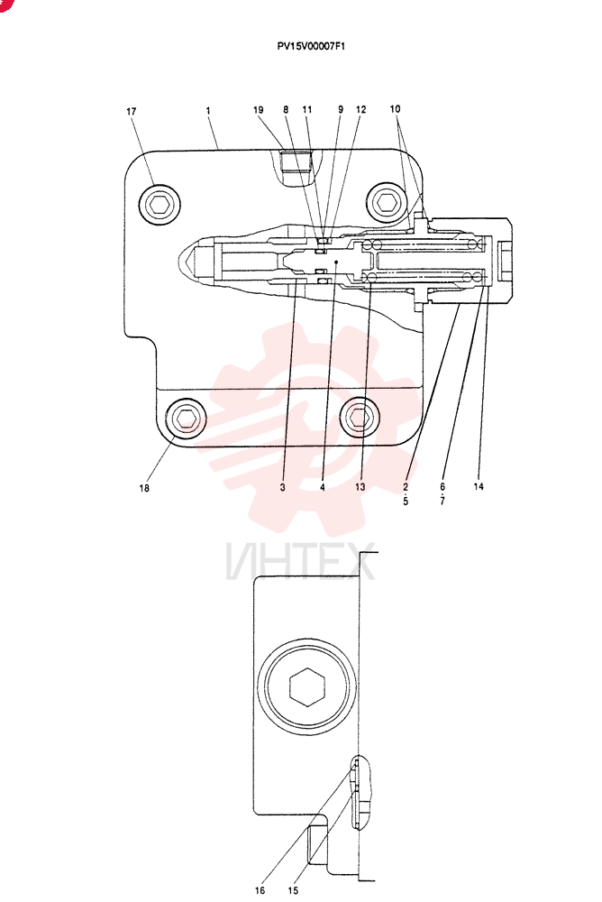 VALVE ASSY, RELIEF PV15V00007F1