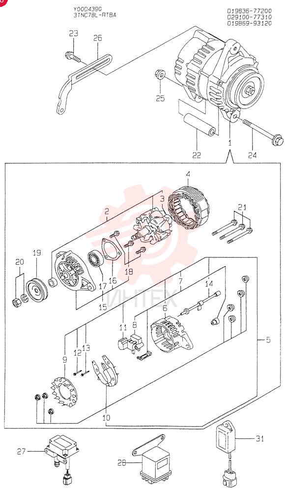 ALTERNATOR VV11983677200