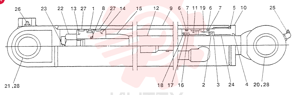 BUCKET CYLINDER S19000-60700