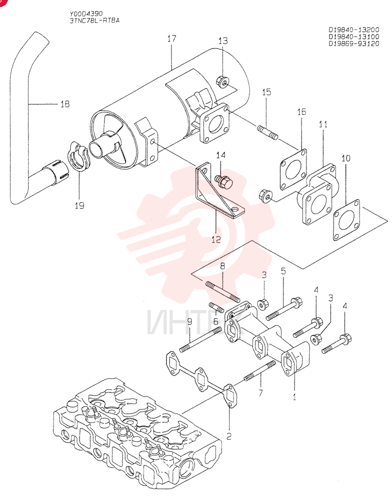 EXHAUST MANIFOLD VV11984013100