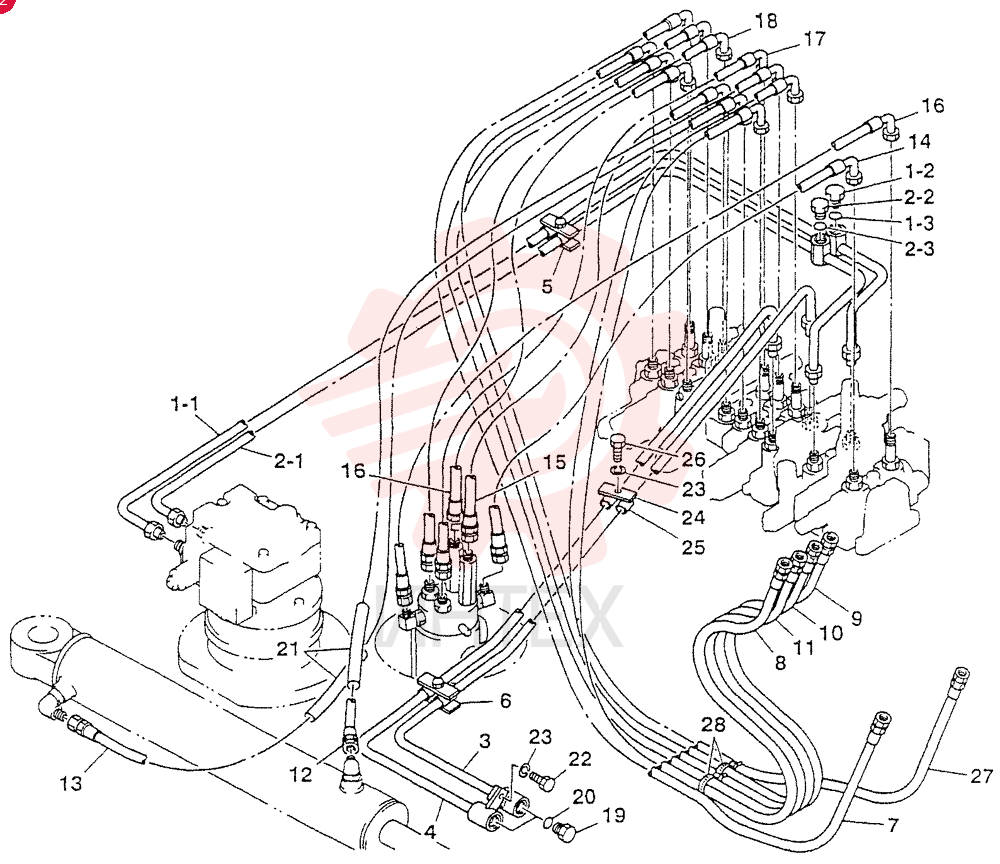PIPE ASSY   PV0430 to  PV04590
