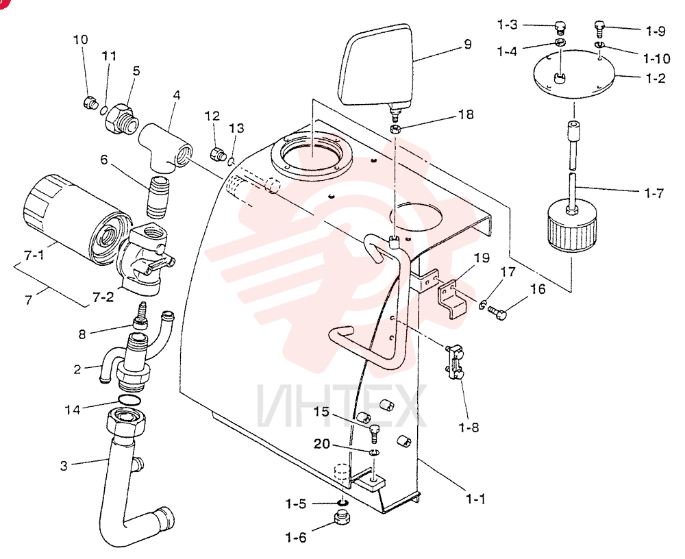 TANK ASSY, HYDRUALIC S04380-90040