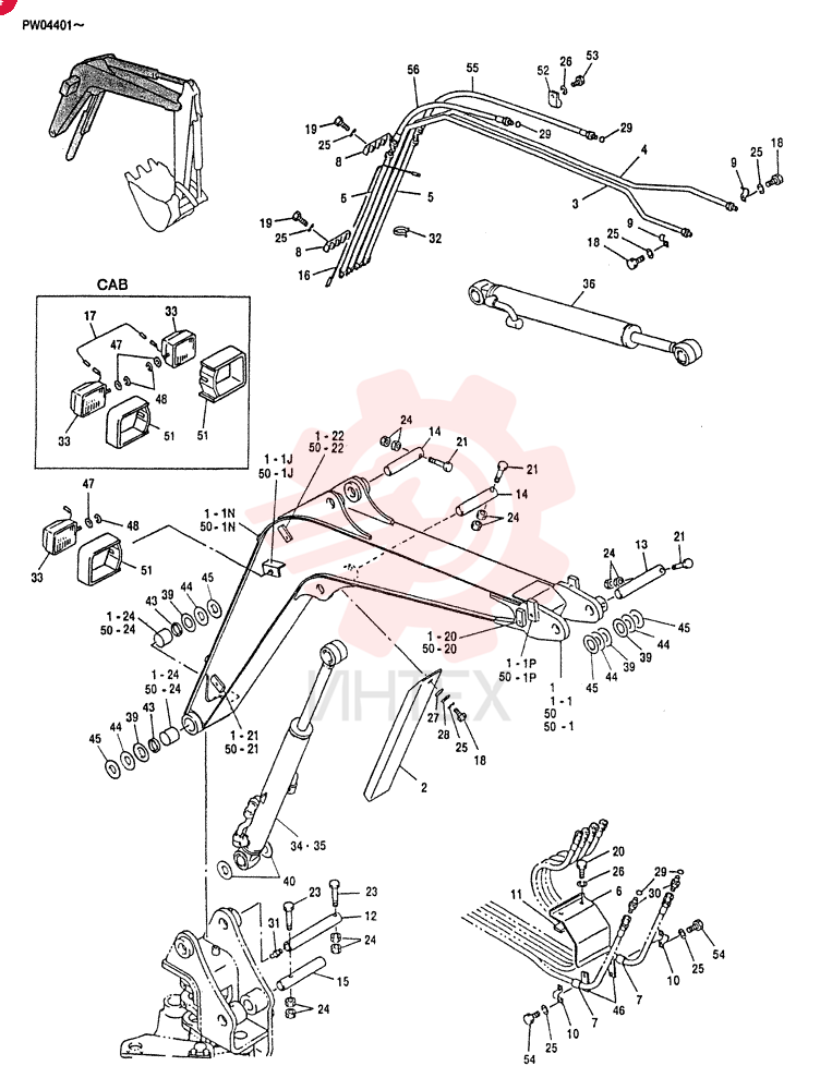 BOOM ASSY, MAIN (FOR CANOPY)