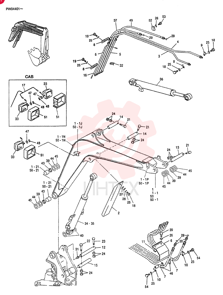 BOOM ASSY, MAIN (FOR CANOPY)