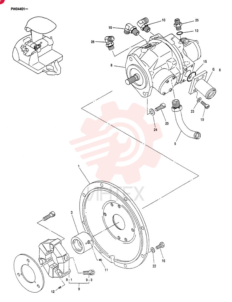DRIVE ASSY, PUMP PW30P00002F1