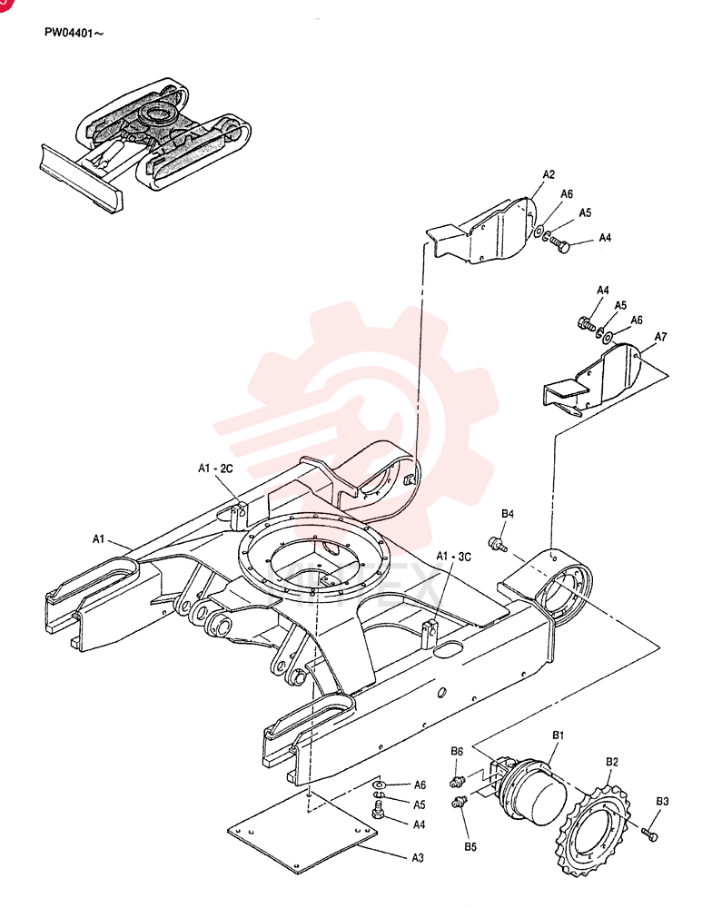 FRAME ASSY, LOW PV02F00020F1