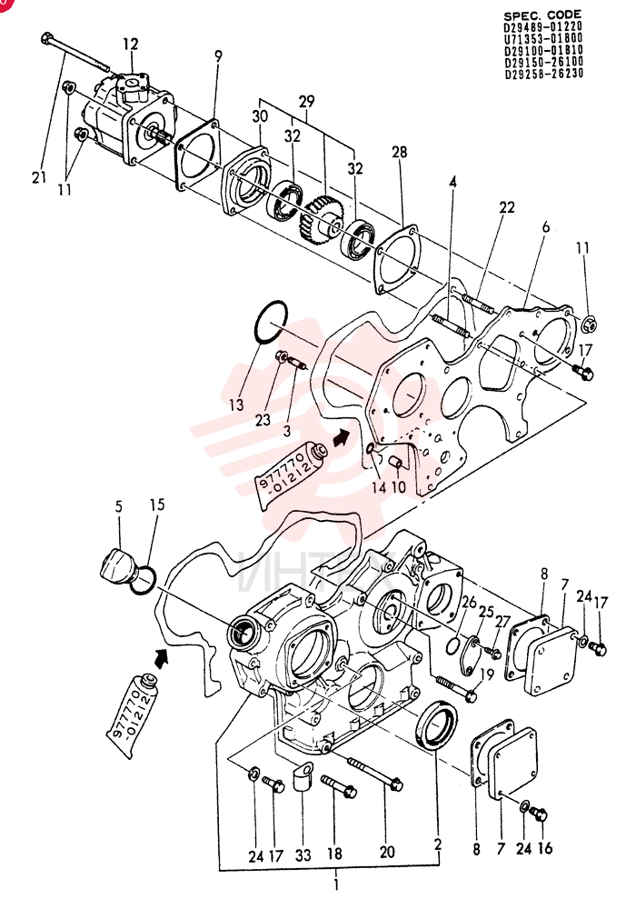 GEAR HOUSING(A) 3TNE84-YBB