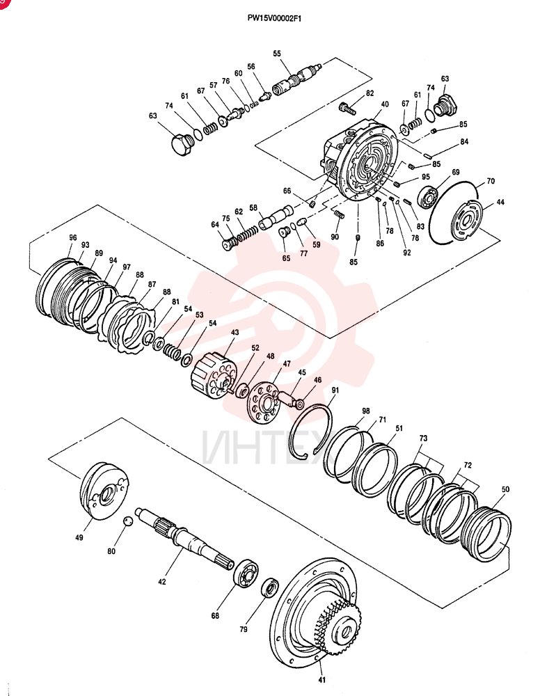 HYDRAULIC MOTOR PW15V00002F1 (2)