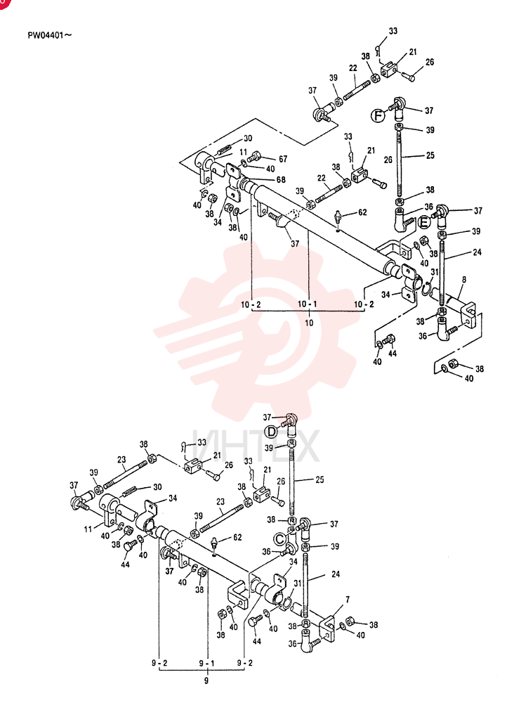 LEVER ASSY, CONTROLS PV50M00002F1 (2)