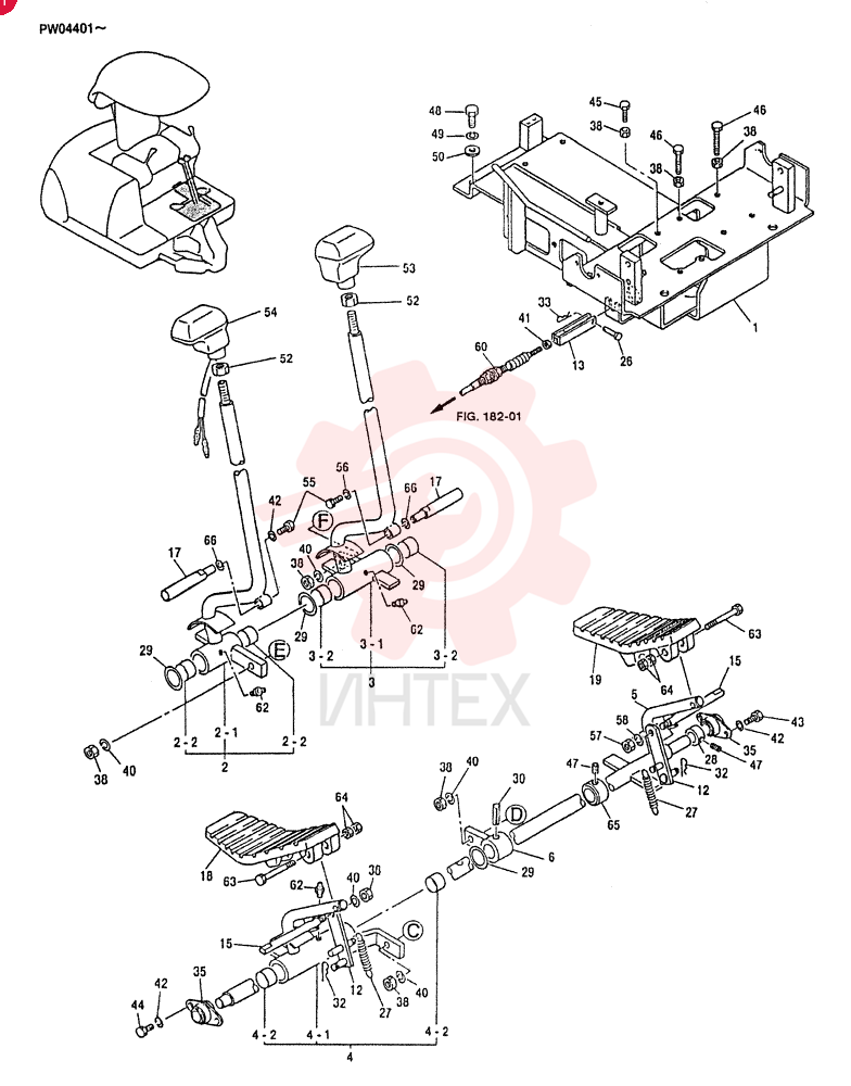 LEVER ASSY, CONTROLS PV50M00002F1 (1)