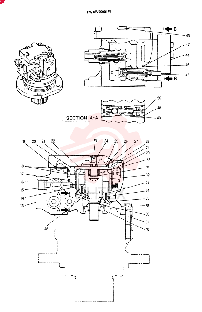 MOTOR ASSY(SLEW) PH15V00001F1 (2)