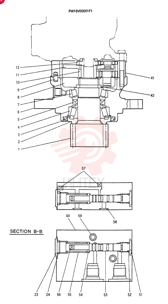 MOTOR ASSY(SLEW) PH15V00001F1 (1)