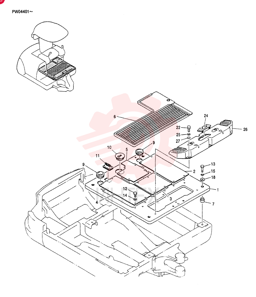 PLATE ASSY, FLOOR PV03M01034F1