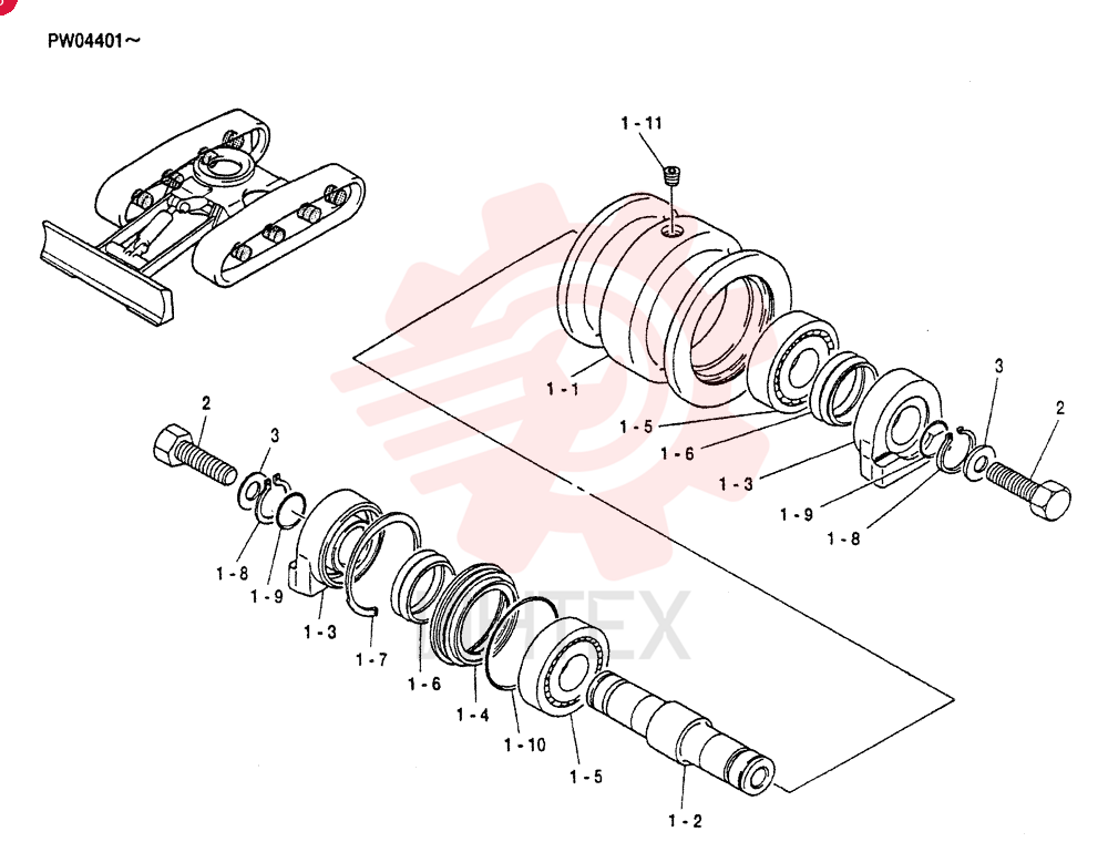 ROLLER INSTAL,TRACK PV64D00003F2