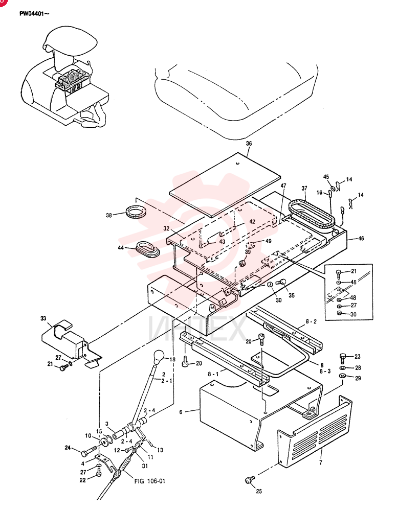 SEAT BOX ASSY PV25H00005F3
