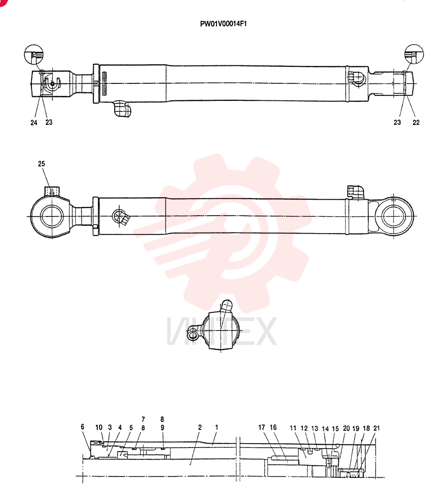 STEERING CYLINDER PW01V00014F1