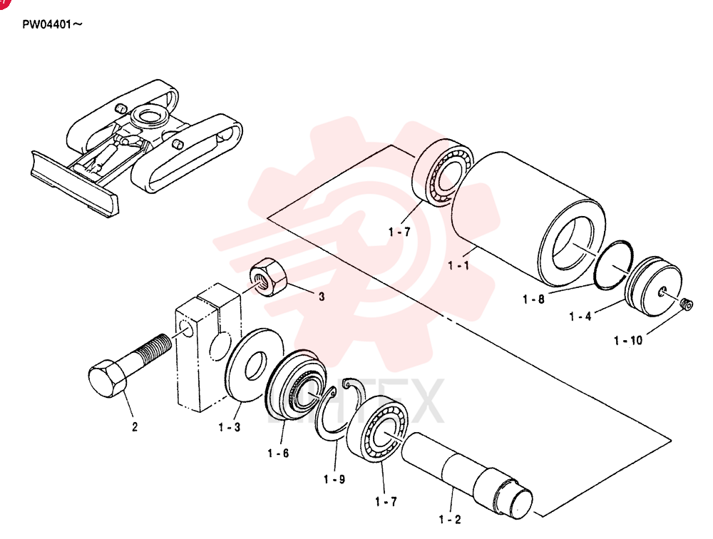 TRACK ROLLER PV64D00002F1