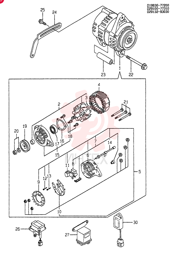 ALTERNATOR VV11983677200