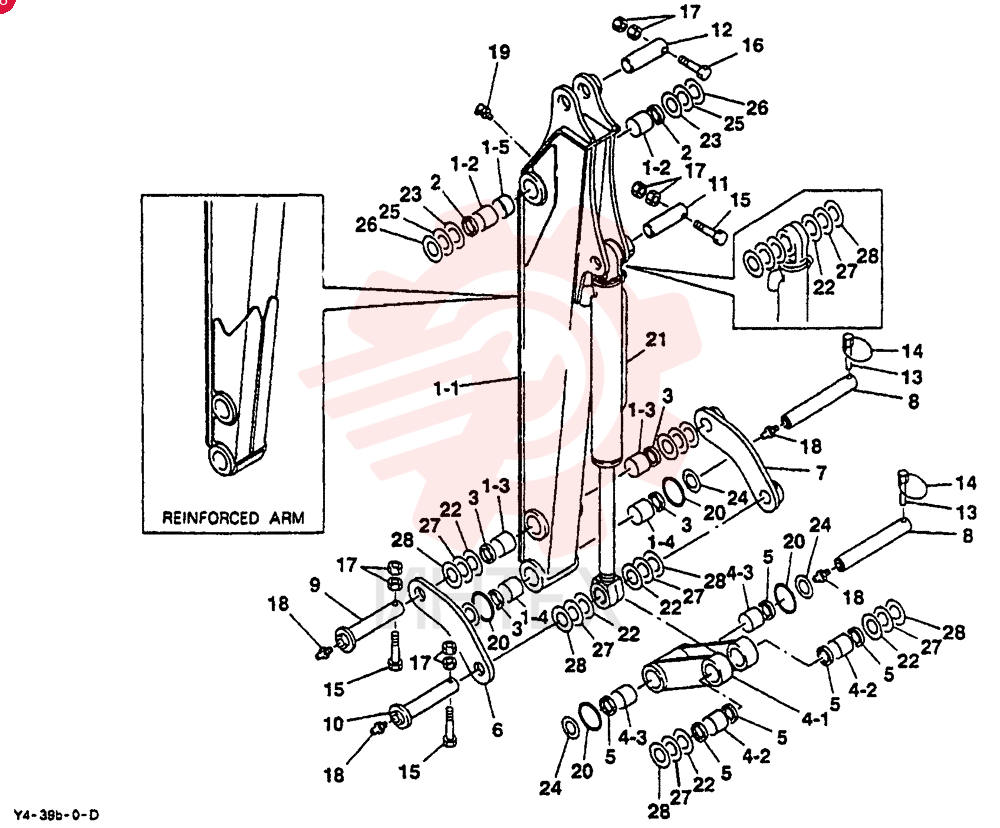 ARM ASSY, 1355MM LONG