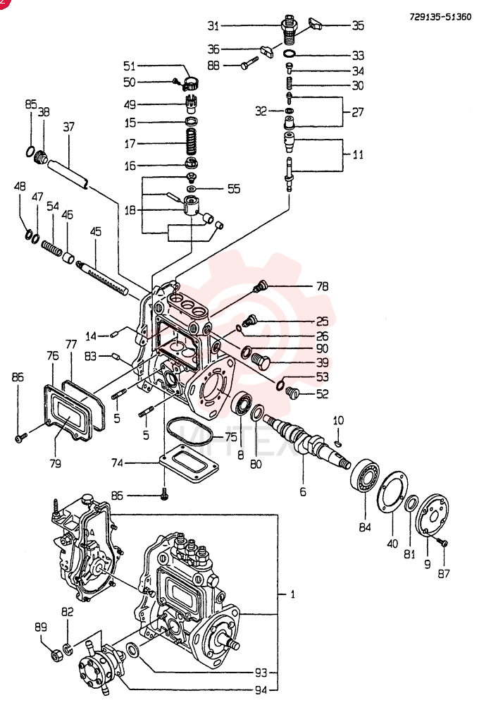 FUEL INJECTION PUMP VV72913551360
