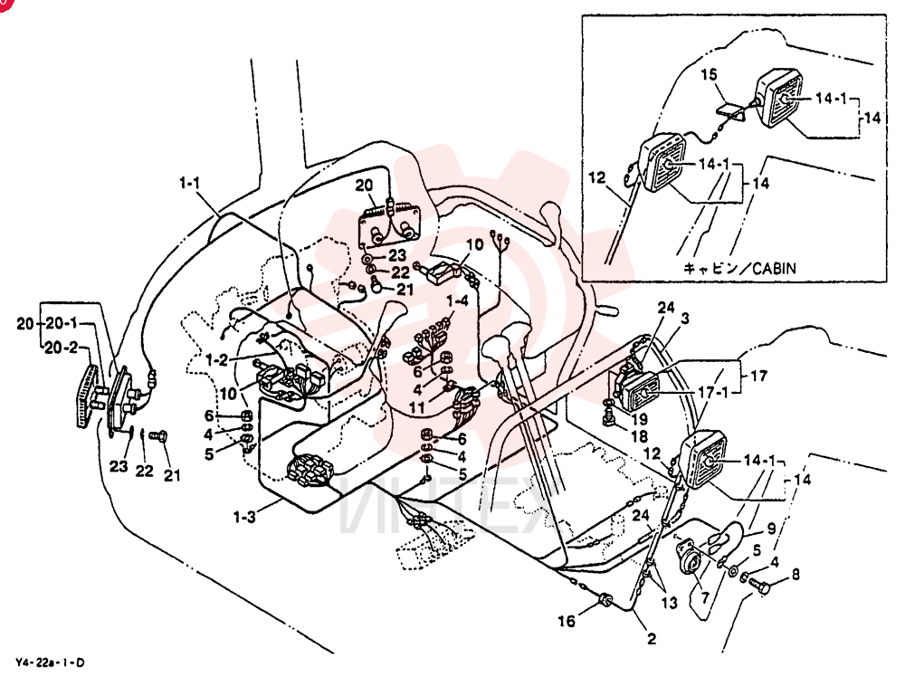 Схема (SK030) - COMPACT EXCAVATOR ASN PW03001 (1/95-12/03) S04442-90000