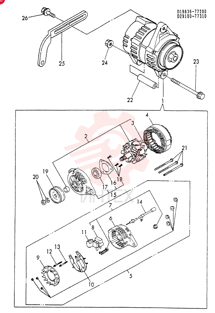 ALTERNATOR VV11983677200