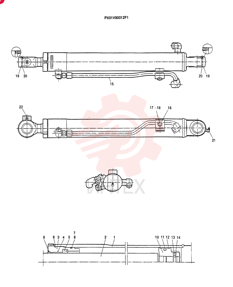 BUCKET CYLINDER PX01V00012F1