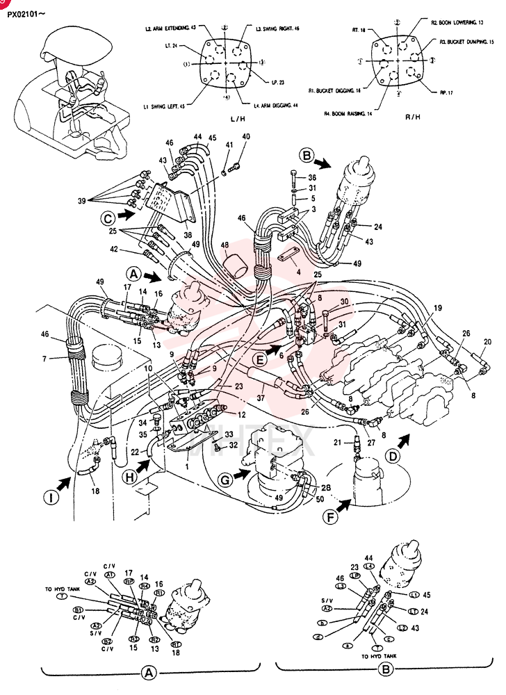 CONTROL LINES,REMOTE PW68H00010F1 (2)