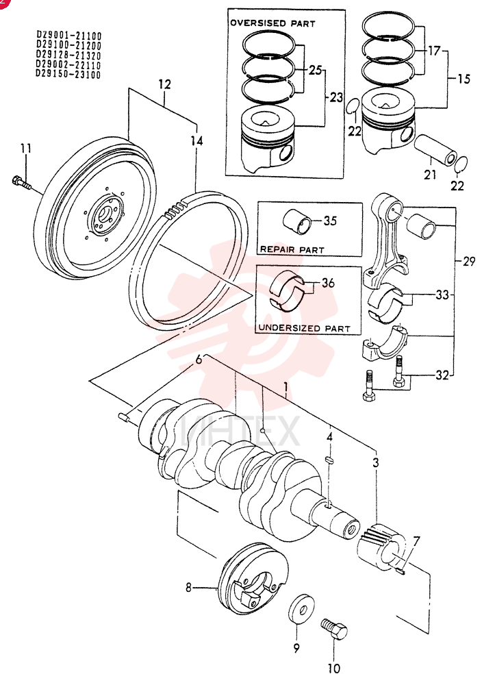 CRANKSHAFT VV12900121000