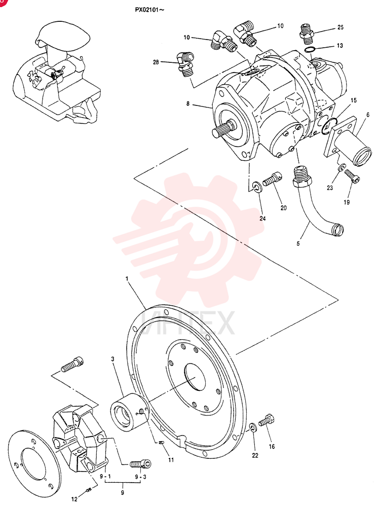 DRIVE ASSY, PUMP PX30P00002F1