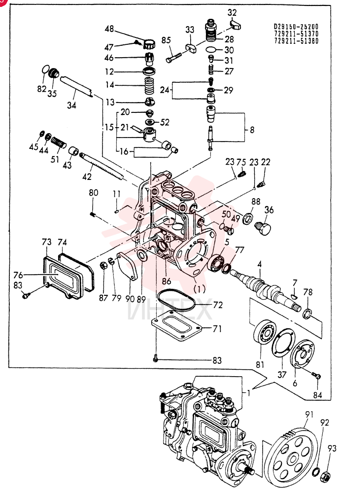 FUEL INJECTION PUMP VV72921151380