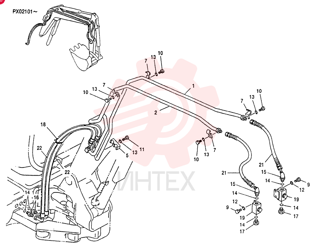 HYD LINES,  BREAKER PX46H00001F2
