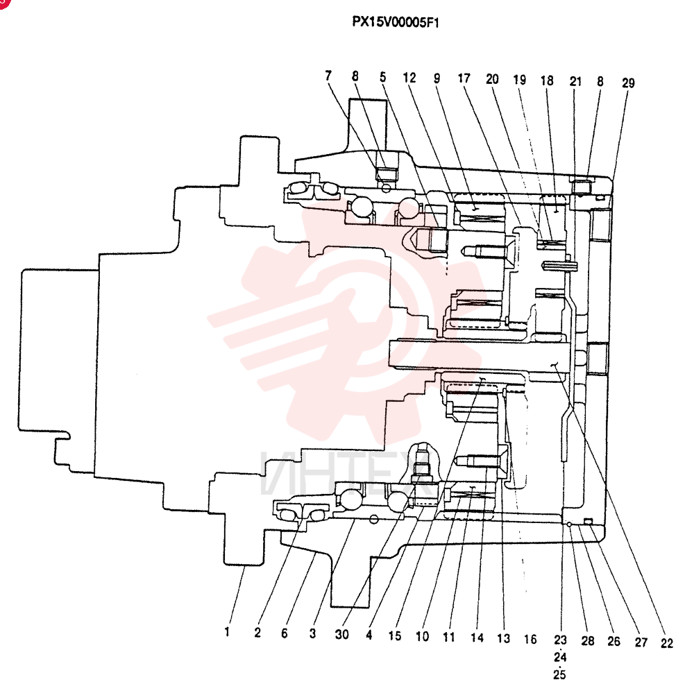 HYDRAULIC MOTOR PX15V00005F1