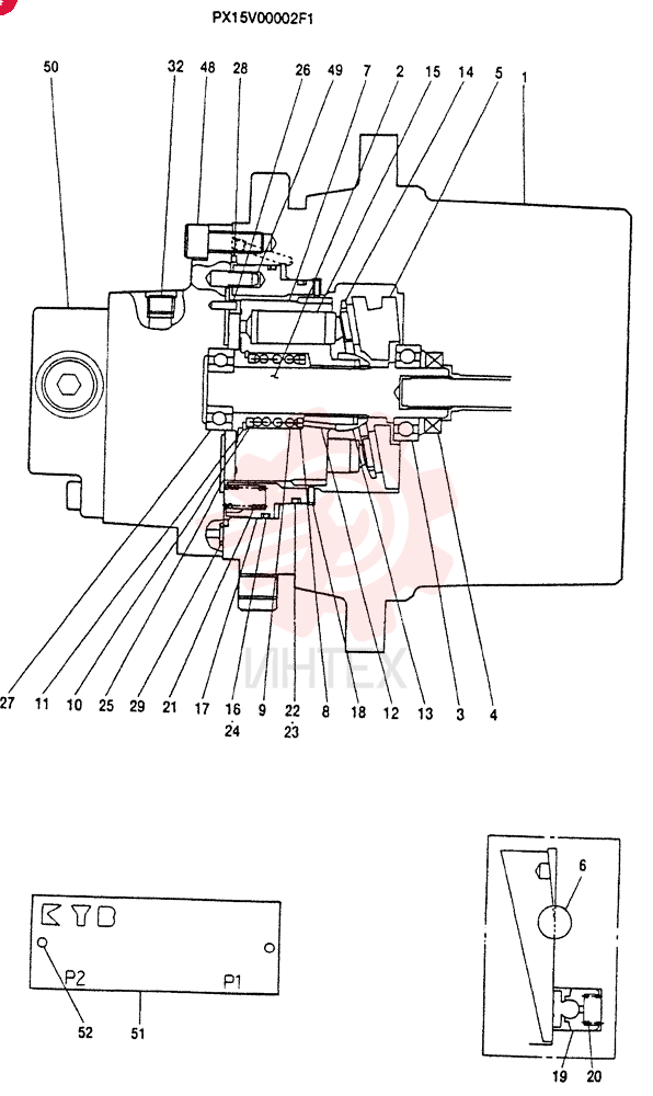 HYDRAULIC MOTOR PX15V00002F1 (2)