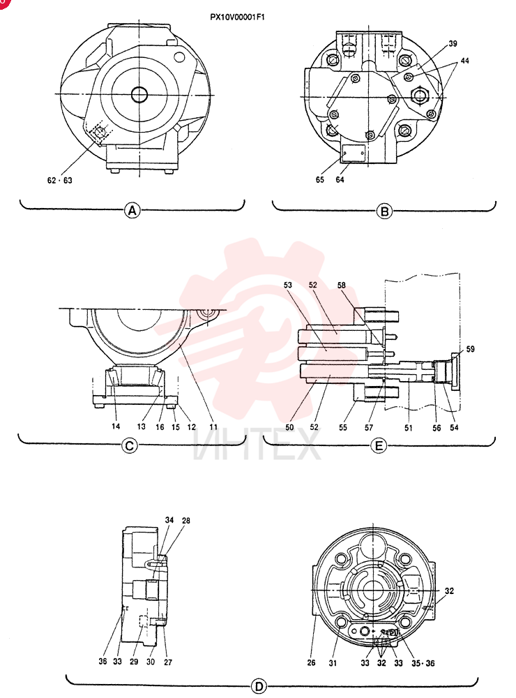 HYDRAULIC PUMP PX10V00001F1 (2)