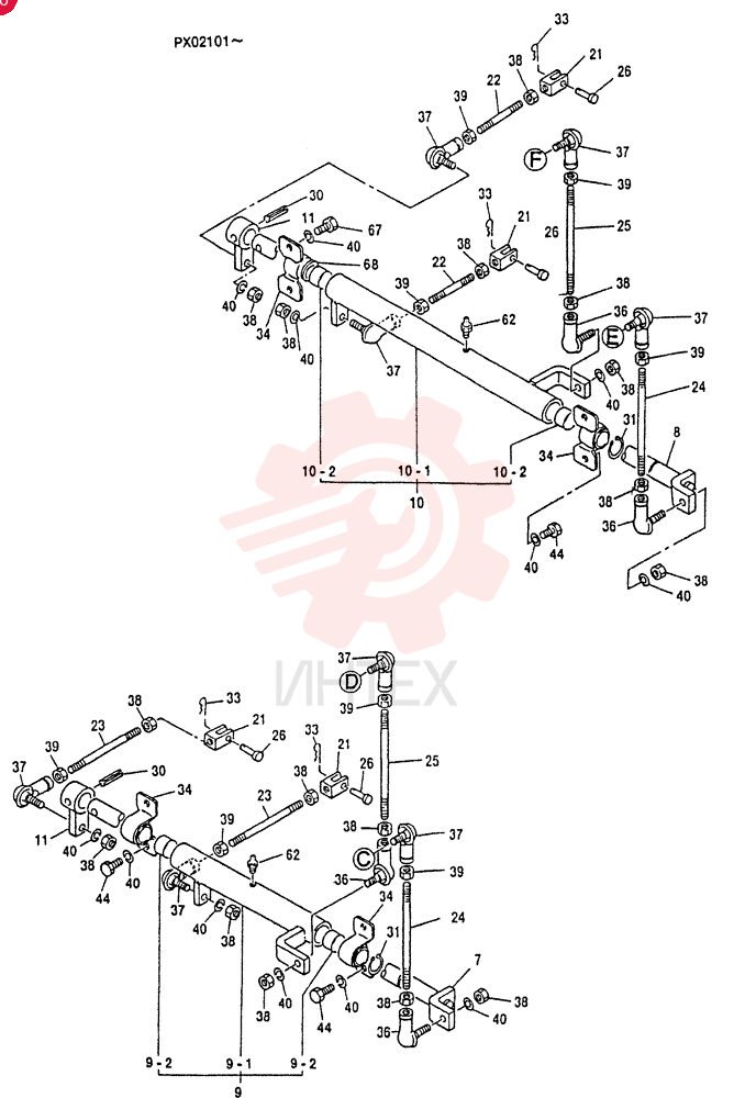 LEVER ASSY, CONTROL PV50M00002F1 (2)