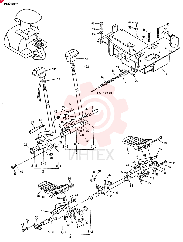LEVER ASSY, CONTROL PV50M00002F1 (1)