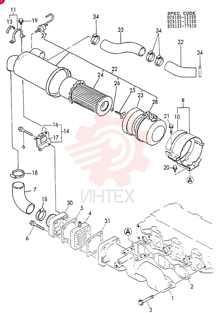 MANIFOLD, SUCTION VV12912212100