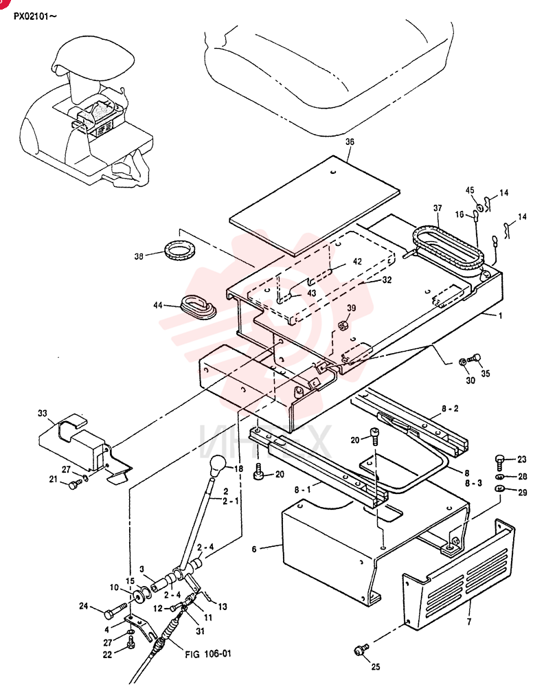 SEAT BOX ASSY PV25M00005F1