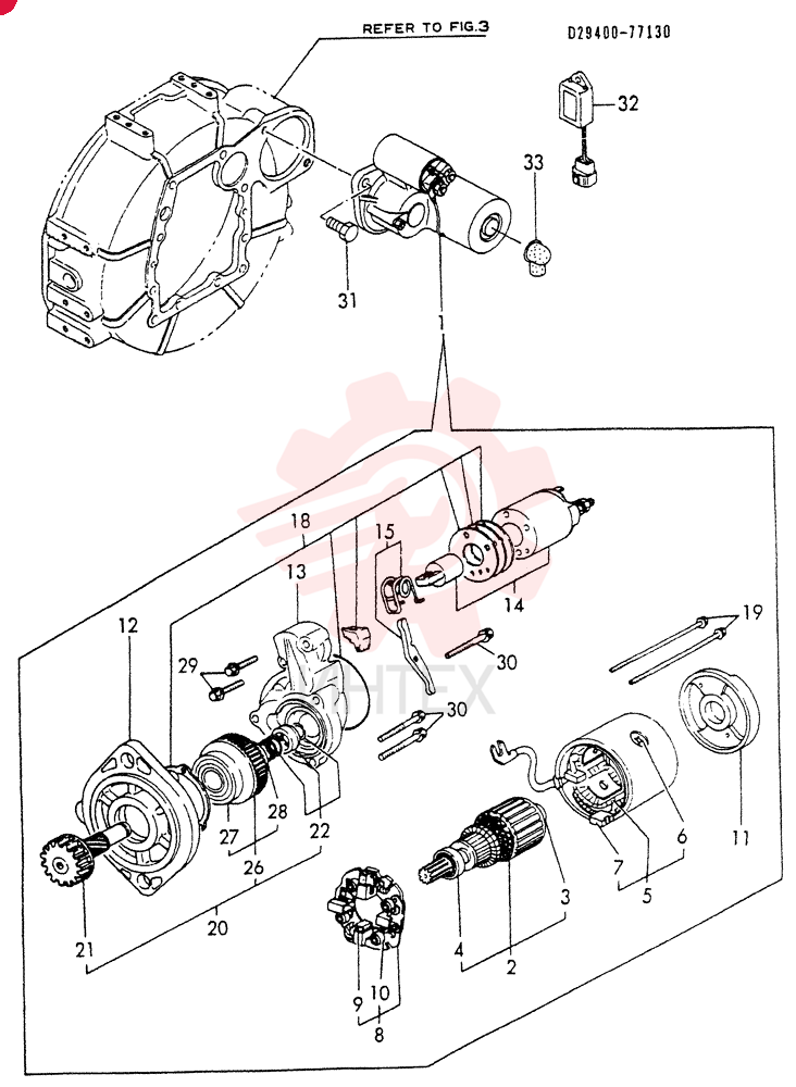 STARTER MOTOR VV12940077011