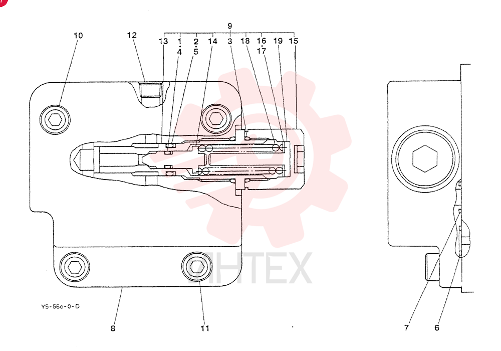 BLOCK SUB ASSU. relief S19018-07900