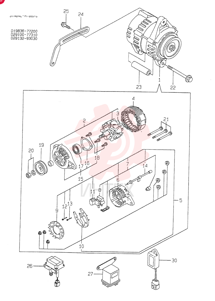 GENERATOR (A) 3TN84L-RTBB