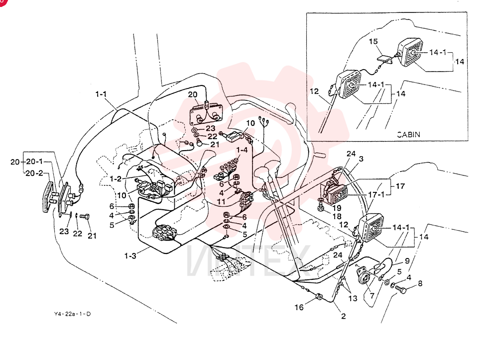 Схема (SK035) - COMPACT EXCAVATOR ASN PX01201 (1/95-12/03) S04442-90000