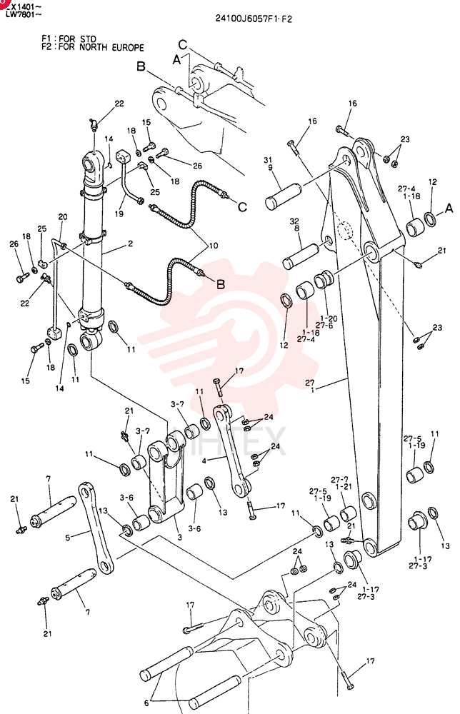 ARM ASSY 24100J6057F1