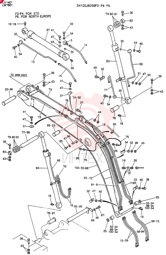 BOOM ASSY 24100J6058F6